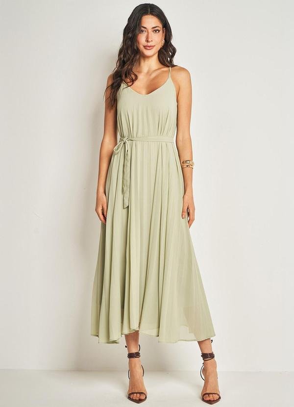 Vestido Longo de Alça Verde