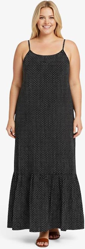 Imagem principal Vestido Longo Feminino Estampado Preto Select Select