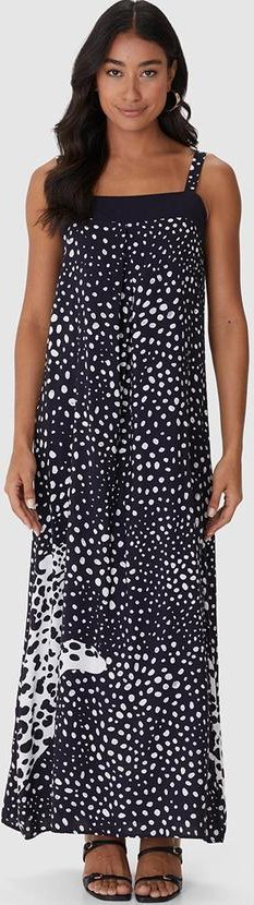 Vestido Longo Floral Preto