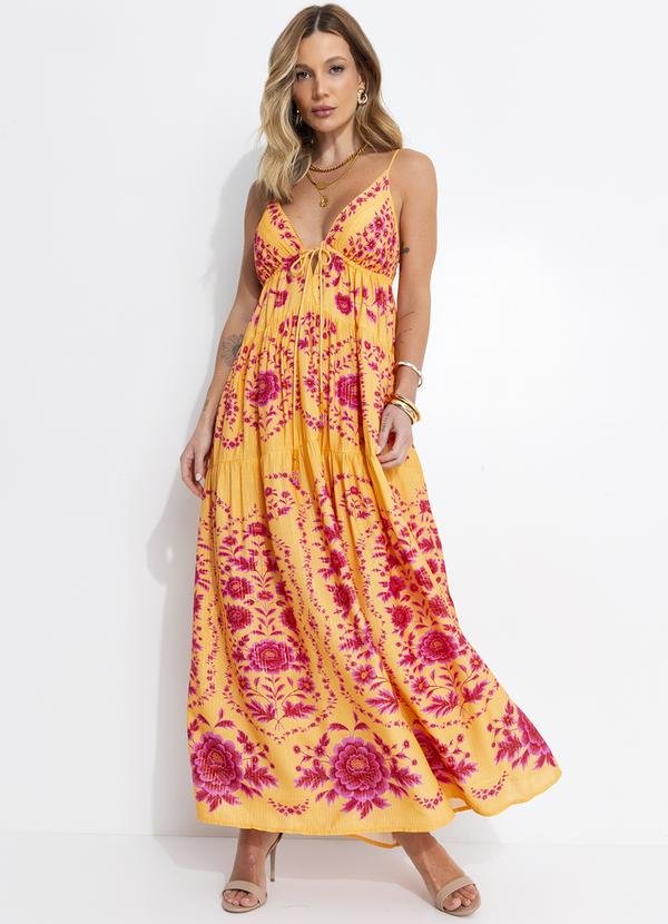 Vestido Longo Olivia Amarelo