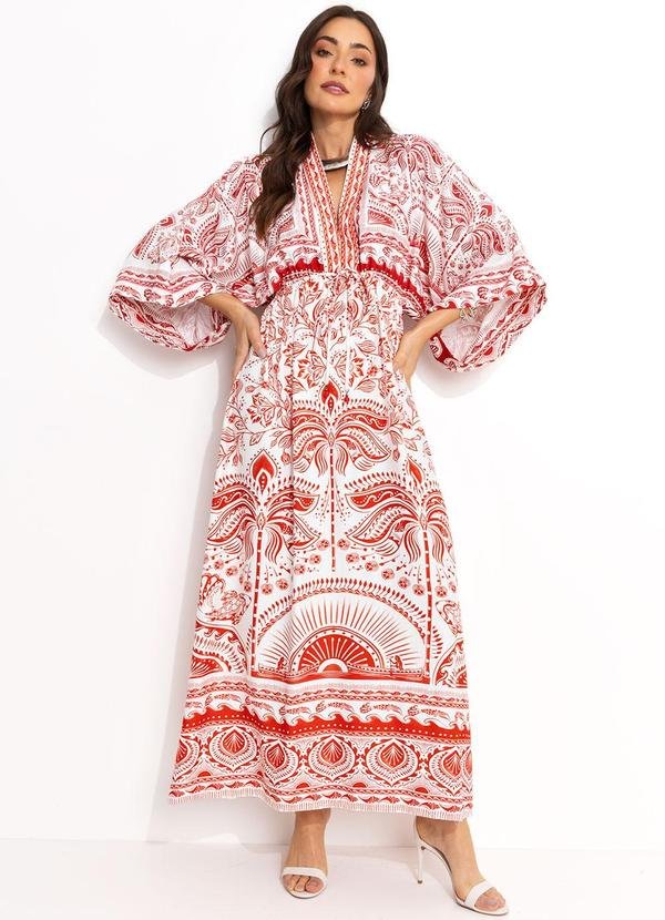 Vestido Longo Passeio de Rio Vermelho