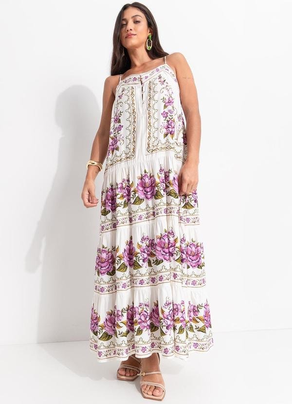 Imagem principal Vestido Longo Poesia de Flor Off White FARM FARM