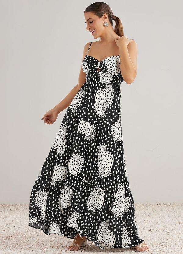 Imagem principal Vestido Longo Viscose Preto Angel Angel