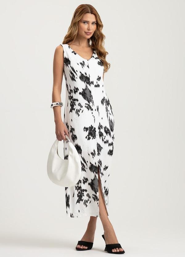 Vestido Midi em Viscose Preto