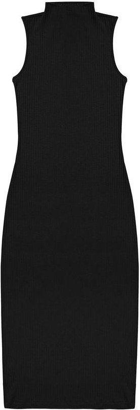 Imagem principal Vestido Midi Ribana Canelada Preto Rovitex Rovitex