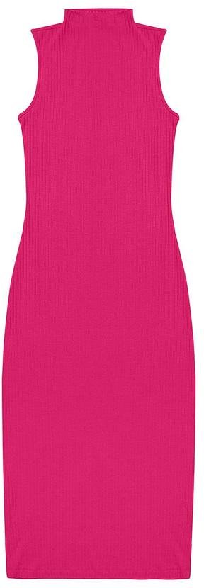 Imagem principal Vestido Midi Ribana Canelada Rosa Rovitex Rovitex