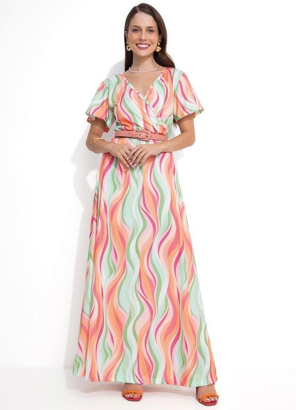 Imagem principal Vestido Ondas Coloridas em Malha Rosalie Rosalie