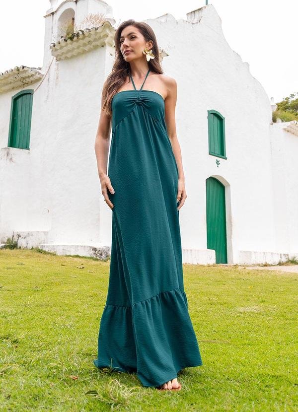 Imagem principal Vestido Verde em Crepe Plano Quintess Quintess