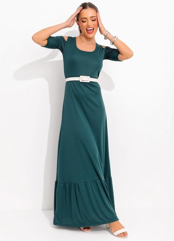 Imagem principal Vestido Verde Escuro em Malha Marguerite Marguerite