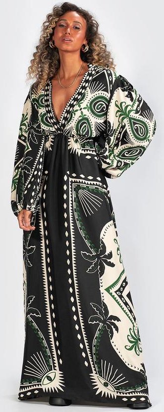 Vestido Viscose Lenço Astral