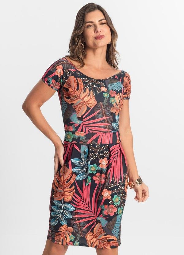 Imagem principal Vestido Feminino Curto em Liganete Preto