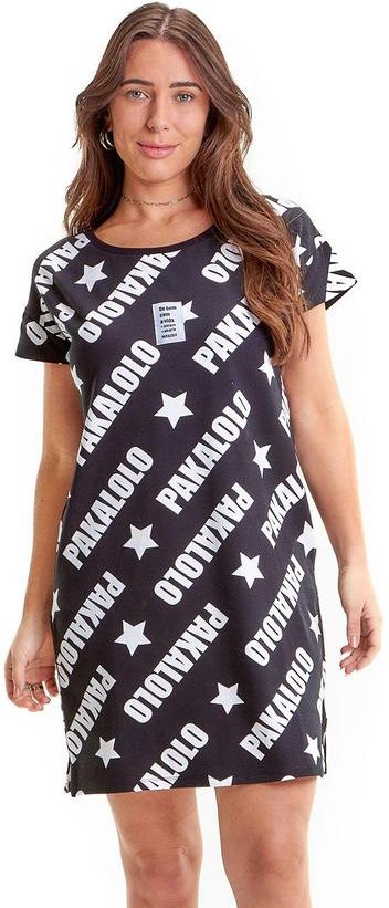 Imagem principal Vestido Manga Curta Feminino Preto Pakalolo Pakalolo