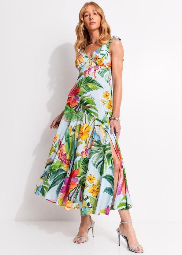 Imagem principal Vestido Cropped Canto dos Pássaros Azul FARM FARM