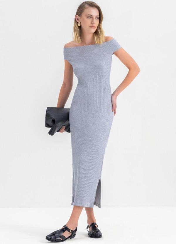 Imagem principal Vestido Feminino em Ribana Cinza Essendi Essendi