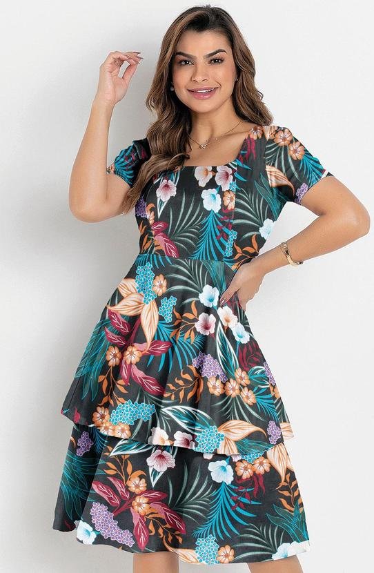 Imagem principal Vestido Floral em Malha Rosalie Rosalie