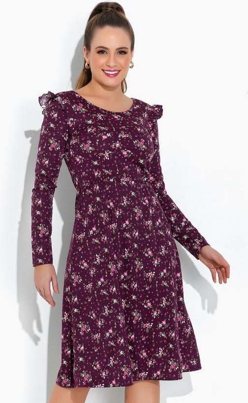 Imagem principal Vestido Floral Roxo Rosalie Rosalie