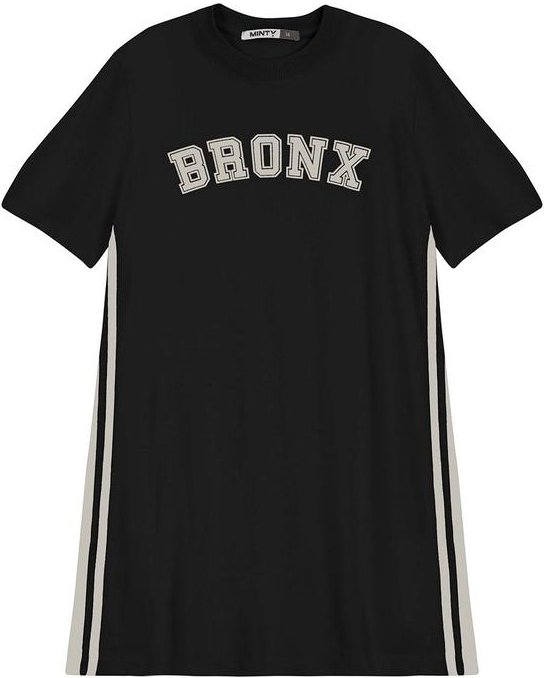 Imagem principal Vestido Juvenil Curto em Malhão Preto MINTY MINTY