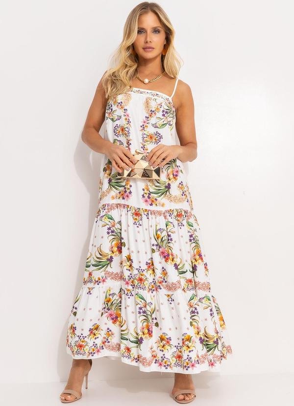 Imagem principal Vestido Maria Pássaro em Flor Off White FARM FARM