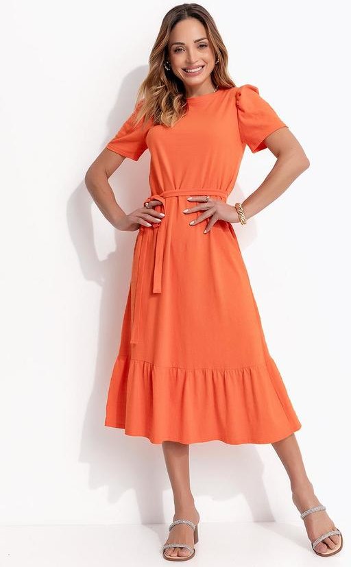 Imagem principal Vestido Midi com Cinto Laranja Bimini Bimini