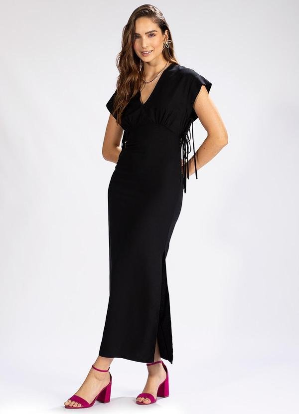 Imagem principal Vestido Midi em Viscose Preto Colcci Colcci