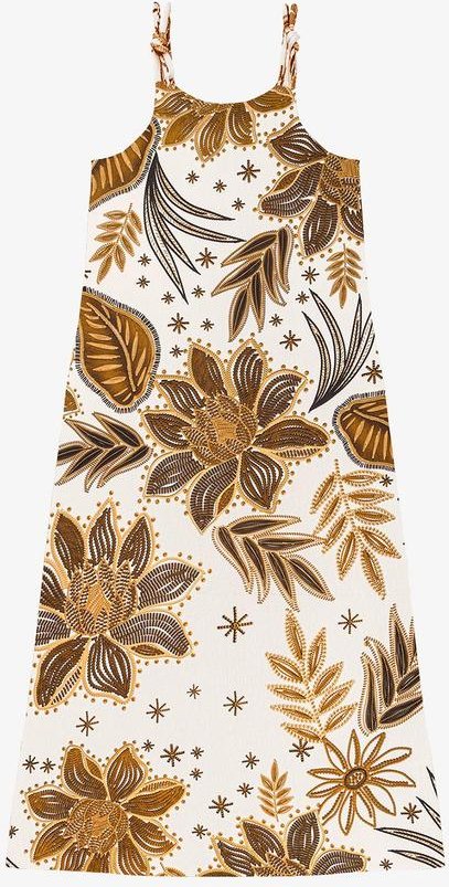 Imagem principal Vestido Midi Feminino em Viscotorcion Amarelo Endless Endless