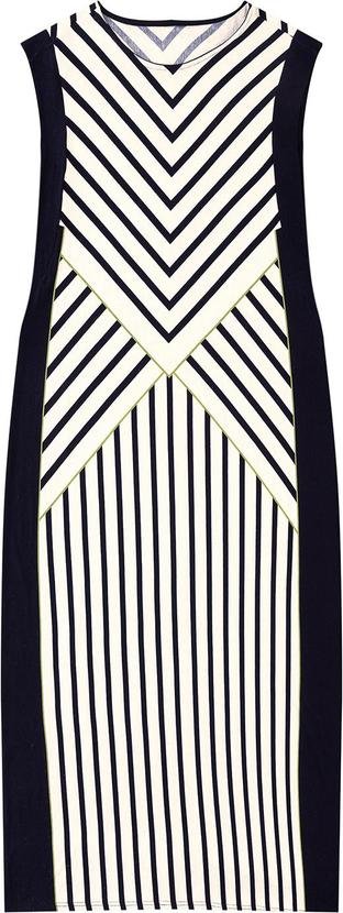 Imagem principal Vestido Mídi Geométrico Preto Malwee Malwee