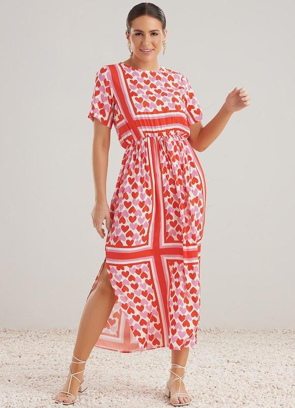 Imagem principal Vestido Midi Viscose Estampado Angel Angel