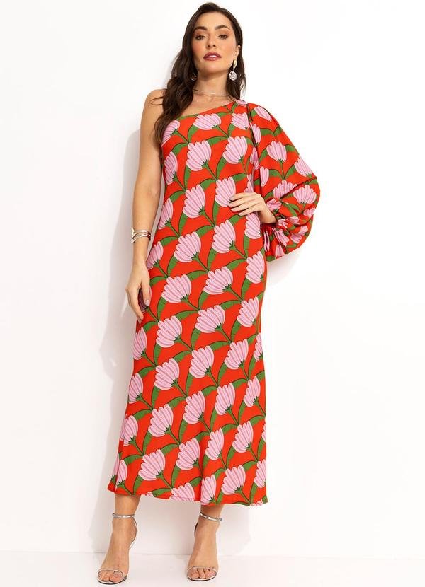 Vestido Ombro Só Vermelho