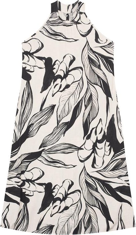 Imagem principal Vestido Preto Midi Amplo Folhagem Malwee Malwee