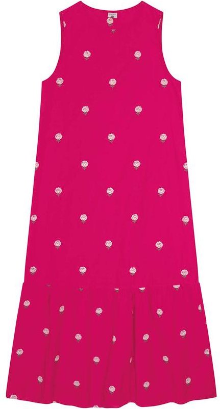 Imagem principal Vestido Rosa Escuro Mídi Bordado Floral Malwee Malwee