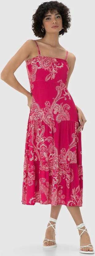 Imagem principal Vestido Rosa Paisley Midi Marias Enfim Enfim
