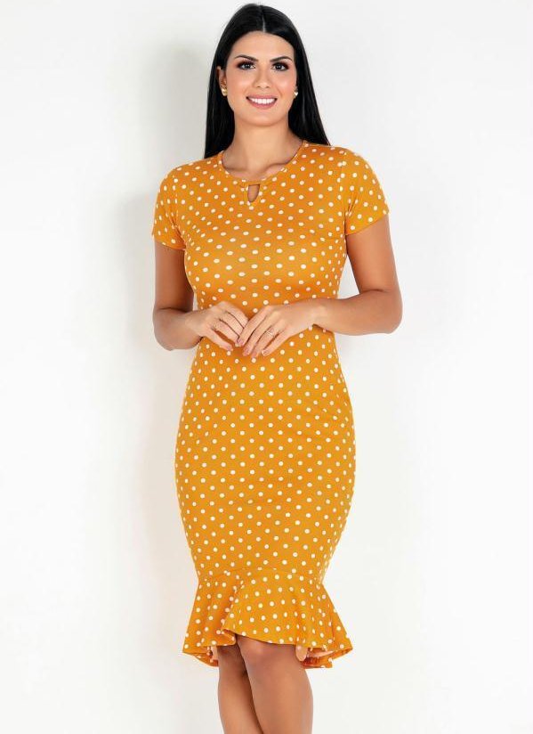 Imagem principal Vestido Sereia Poá Mullet Rosalie Rosalie