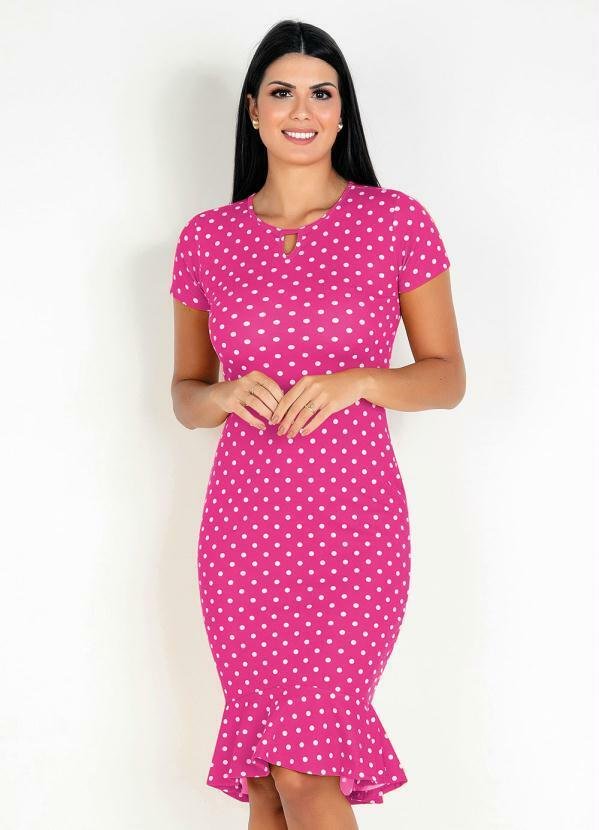 Imagem principal Vestido Sereia Poá Pink Mullet Rosalie Rosalie