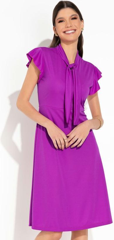 Imagem principal Vestido Roxo com Gola de Laço Rosalie Rosalie