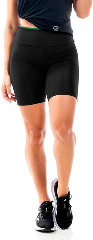 Imagem principal Bermuda Cilista Feminina Preto Cobertura Cobertura