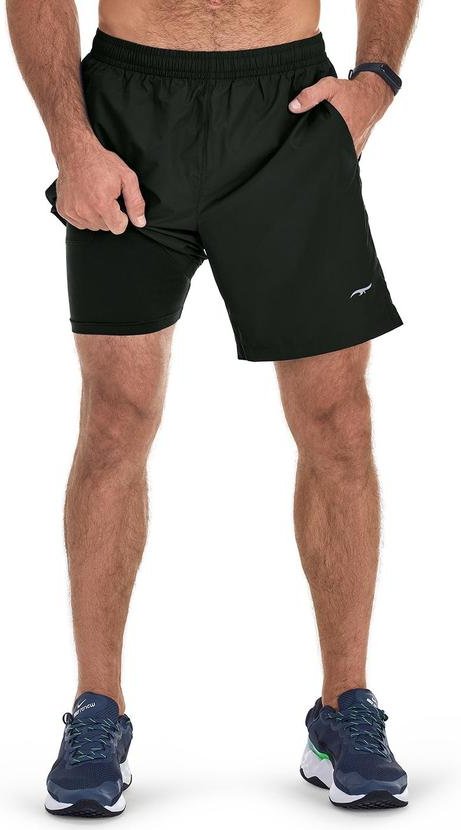 Bermuda Fitness com Short Interno Preto