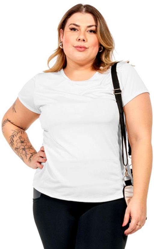 Imagem principal Blusa com Recorte Feminina Branco Cobertura Cobertura