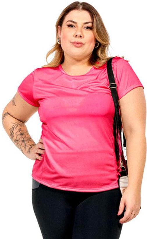 Imagem principal Blusa com Recorte Feminina Rosa Cobertura Cobertura