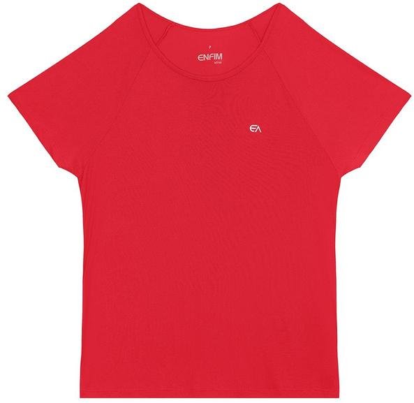 Blusa Creponada com Refletivo Active Vermelho