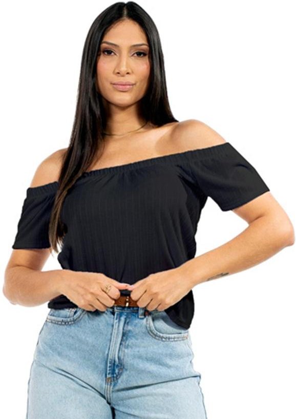 Blusa Feminina Ciganinha Preto