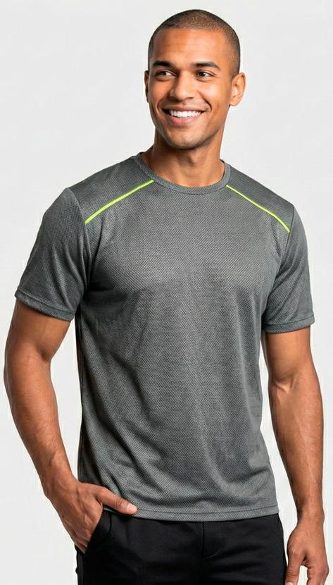 Imagem principal Camiseta Fitness Dry Fit Masculina Cinza Yends Fashion Yends Fashion