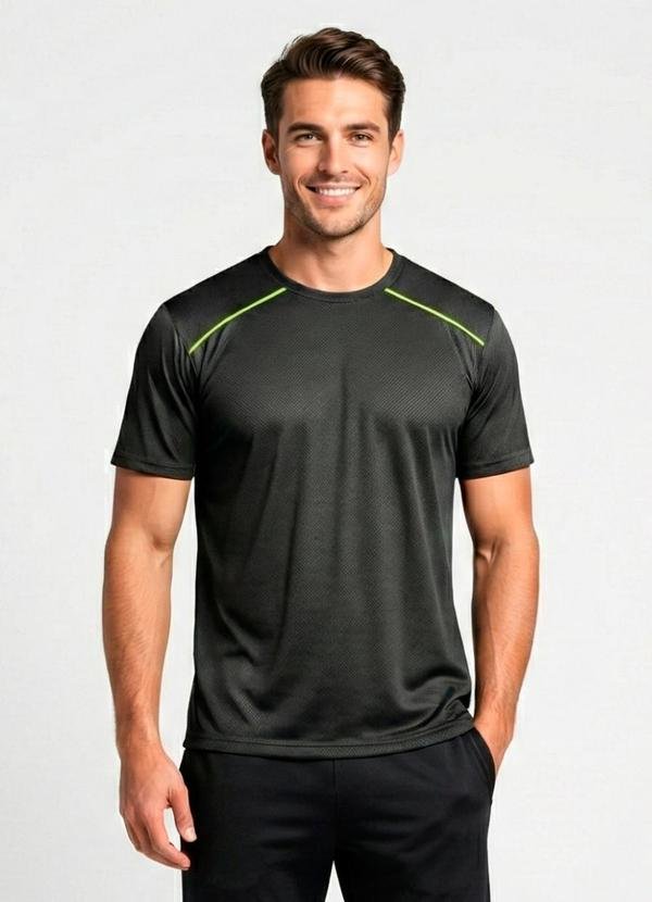 Imagem principal Camiseta Fitness Dry Fit Masculina Preto Yends Fashion Yends Fashion