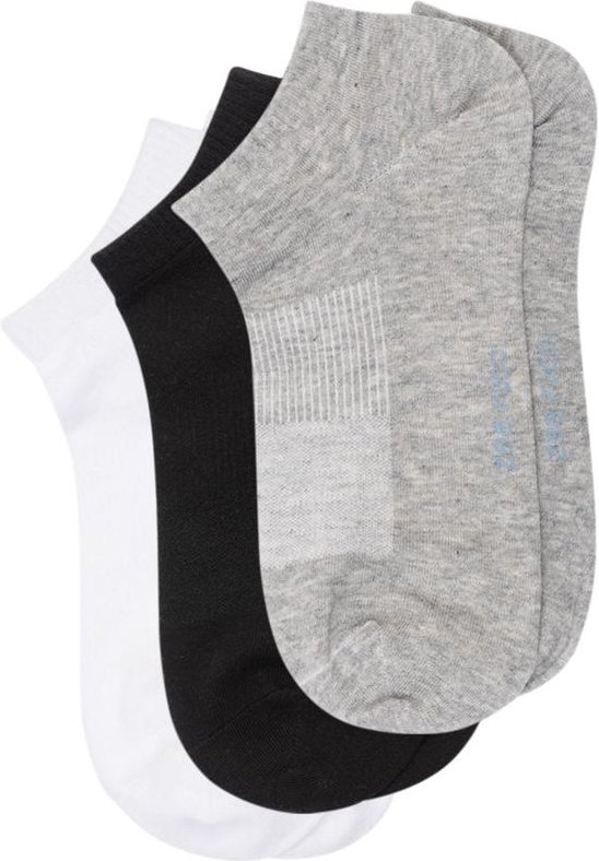 Kit com 3 pares Meias Cano Invisível Multicores