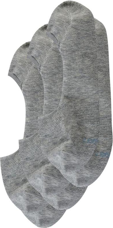 Kit com 3 pares Meias Sapatilhas Algodão Cinza