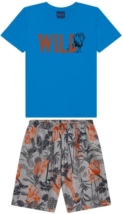 Imagem principal Conjunto Camiseta e Bermuda Infantil Azul Ddk Ddk