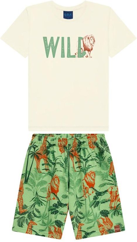 Imagem principal Conjunto Camiseta e Bermuda Infantil Branco Ddk Ddk