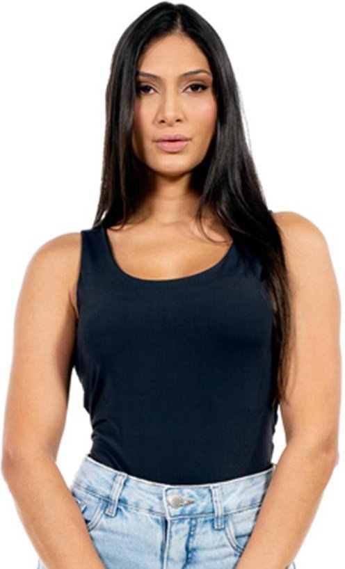 Imagem principal Regata Feminina Fitness Preto Cobertura Cobertura