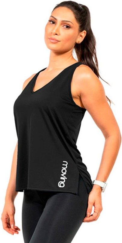 Imagem principal Regata Nadador Feminina Preto Cobertura Cobertura