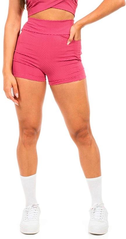 Imagem principal Short Feminino Fitness Rosa Cobertura Cobertura