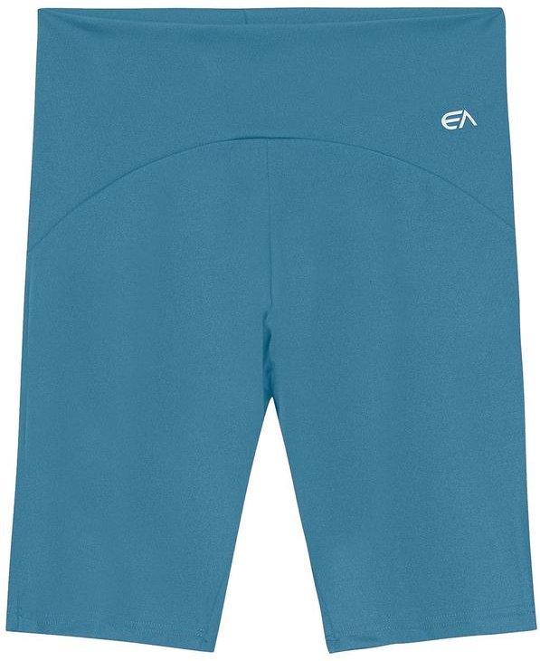 Shorts Justo em Malha Uv Active Azul